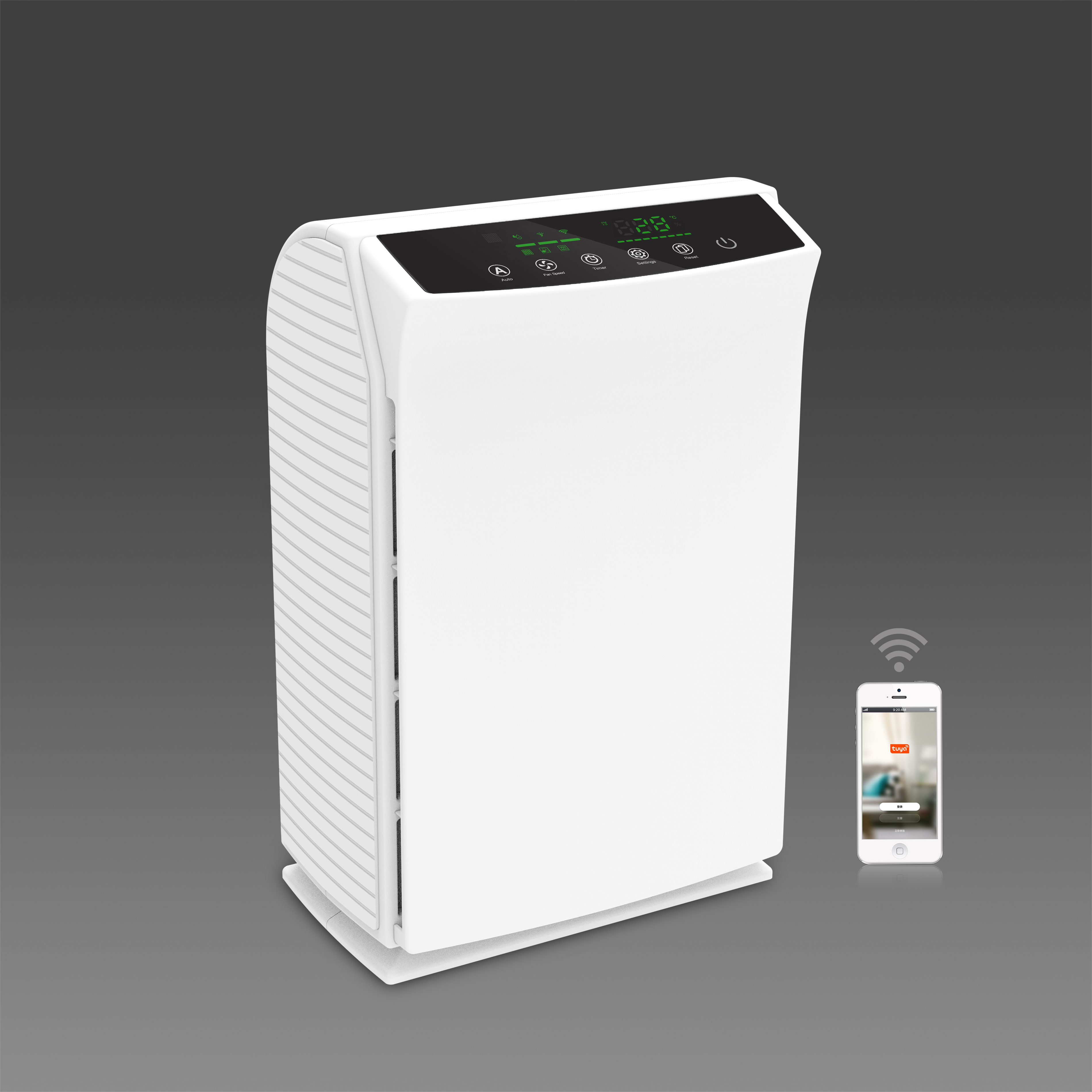 Purificatore d'aria commerciale HEPA Wifi H13 leggero CADR elevato